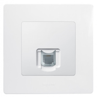 Розетка телефонная 1-ая RJ11 4 контакта Legrand Etika Белый