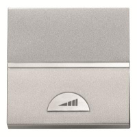 Светорегулятор клавишный универсальный 60-500 Вт 2 мод ABB NIE Zenit Серебряный N2260.1 PL