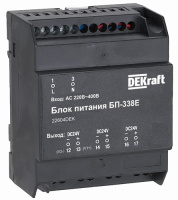 Блок питания Uвх 220В АС Uвых 24В DC 7 Вт DEKraft БП-330Е