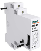 Расцепитель независимый c дополнительным контактом 24В AC/DC монтаж справа DEKraft НД-101