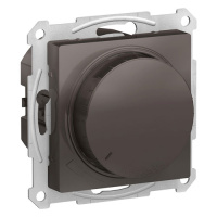 Светорегулятор (диммер) повор-нажим LED RC 400Вт механизм Schneider Electric AtlasDesign Мокко