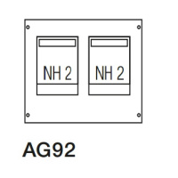 Пластрон 450x500мм с проемом под 2 разъединителя NH2 ABB