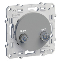 Розетка R/TV-SAT оконечная Schneider Electric Odace Алюминий