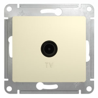 Розетка TV оконечная 1dB Systeme Electric Glossa Бежевый