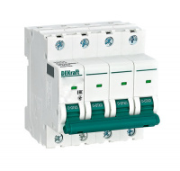 Автоматический выключатель 4P 4A (B) 6kA DEKraft ВА-103