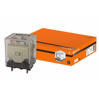 Реле промежуточное с индикатором 10A 12V AC 0,75-2,5мм2 14 контактов IP40 TDM РЭК77/4