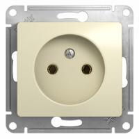 Розетка без заземления Systeme Electric Glossa Бежевый