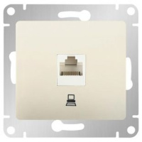 Розетка компьютерная RJ45 кат.5E механизм Systeme Electric Glossa Молочный