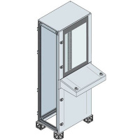 Шкаф с остекленной верхней дверью и консолью 1800x800x800мм, IP65 ABB IS2