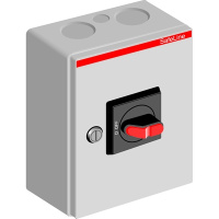 Рубильник в боксе OTR25T6M до 25А(АС23) 6-полюсный, 1НО доп. контакт, перфорация 4х32.5+2x16.5 ABB