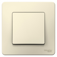 Переключатель 1-клавишный скрытой установки 10A 250B Systeme Electric Blanca Молочный