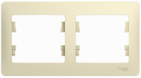 Рамка 2-постовая горизонтальная Systeme Electric Glossa Бежевый