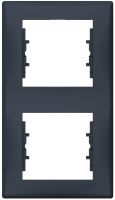 Рамка 2-постовая вертикальная Schneider Electric Sedna Графит