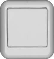 Выключатель 1-клавишный 10A изолир. плата накладной в сборе (DIY) Wessen Прима Белый