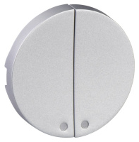 Клавиша 2-я с окном подсветки Schneider Electric Odace Алюминий
