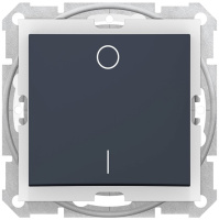 Выключатель 1-клавишный 2-полюсный 10A IP44 Schneider Electric Sedna Графит