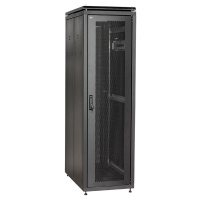Шкаф сетевой 19" LINEA N 47U 600х1000мм перфорированные двери черный ITK