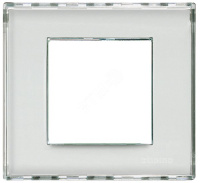 Рамка прямоугольная 2 мод Bticino Living Light Kristall