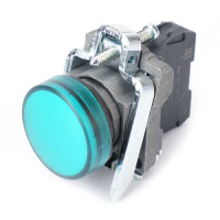 Systeme Electric Лампа сигнальная в сборе модульная 22 мм зеленая 230-240В АС