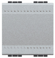 Переключатель промежуточный с механическими клемами, 2 мод Bticino Living Light Алюминий