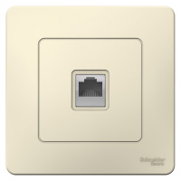 Розетка компьютерная скрытой установки RJ45 кат.5E Systeme Electric Blanca Молочный