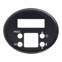 Накладка терморегулятора электронного комнатного ABB NIE Tacto Антрацит