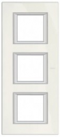 Рамка прямоугольная вертикальная немецкий стандарт 2+2+2 мод Bticino Axolute Белый 