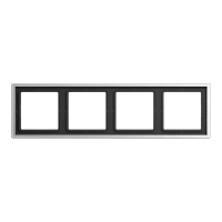 Рамка 4-постовая Jung LS 990 Алюминий