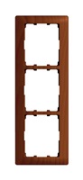 Рамка 3-постовая вертикальная Legrand Galea Life Вишня/Cherry wood