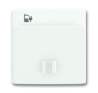 Плата центральная накладка 6478-884 для блока питания micro USB - 6474 U ABB Future Белый бархат