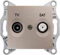 Розетка TV-SAT оконечная 1dB Schneider Electric Sedna Титан