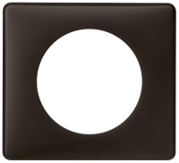 Рамка 1-постовая 2 мод Legrand Celiane Черная перкаль