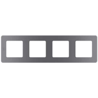 Рамка декоративная универсальная, 4 поста, Legrand Inspiria Дымчатый