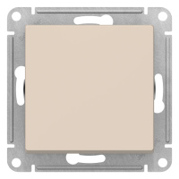 Кнопка нажимная сх.1 10AX механизм Schneider Electric AtlasDesign Бежевый