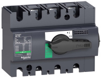 Выключатель-разъединитель модульный на Dn-рейку 3P с чёрной рукояткой Schneder Electrc nterpact NS100