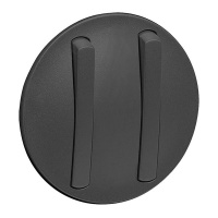 Клавиша переключателя бесшумного 2-ая тонкая Legrand Celiane Графит