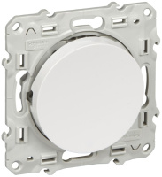 Выключатель кнопочный 10A (схема 1A) Schneider Electric Odace Белый