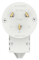 Вилка силовая 2К+З 32A 250В скрытой установки Systeme Electric Blanca Белый