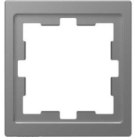 Рамка 1-постовая Merten D-Life Нержавеющая сталь