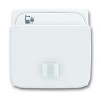 Накладка для блока питания micro USB 6474U ABB BJB Basic55 Белый