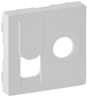 Накладка розетки TV + RJ45 кат. 6 UTP Legrand Valena Life Белый