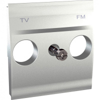 Unica Top Центральная плата розетки TV/FM, Алюминий Schneider Electric