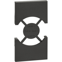 Черный Лицевая панель для розеток 2К+З немецкого/итальянского стандарта 2 мод Bticino LivingNow