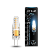 Лампа светодиодная капсульная G4 12В 2Вт 4100К Gauss Лампа светодиодная капсульная G4 12В 2Вт 4100К Gauss