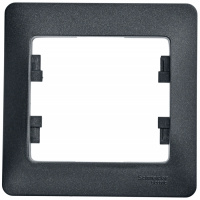 Рамка 1-постовая Systeme Electric Glossa Антрацит