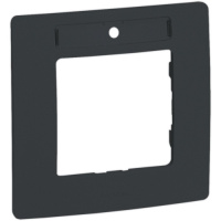 Рамка с держателем для маркировки 1 пост Legrand Etika Антрацит 