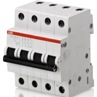 Автоматический выключатель 3P+N 0,5A (C) 6kA ABB SH203