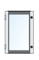 Шкаф с прозрачной дверью 500x400x200мм, с монтажной платой ABB SR2