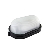 Светильник накладной, овал 210х105х85мм, 60W, Е27, IP54 / черный TDM НПБ