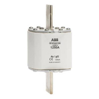 Предохранитель OFAF4AH1250 1250A тип gG размер4а, до 500В ABB